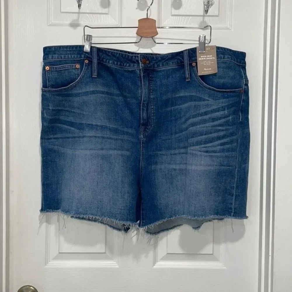 Madewell Womens High-Rise Denim Shorts Size W 37